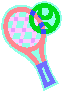tennis racket cartoon
